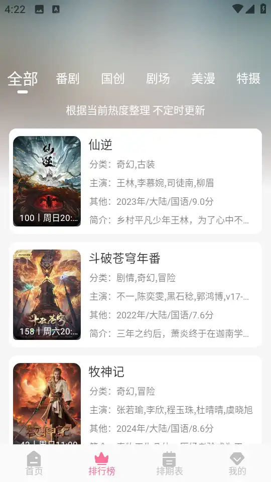 排行榜