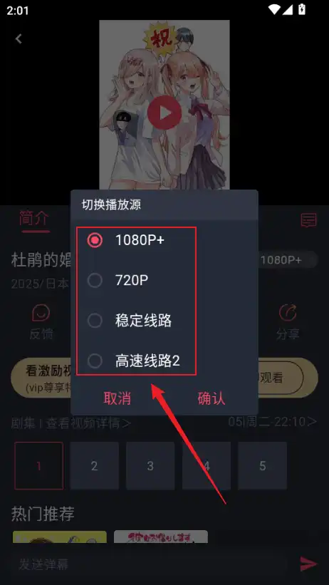 线路选项