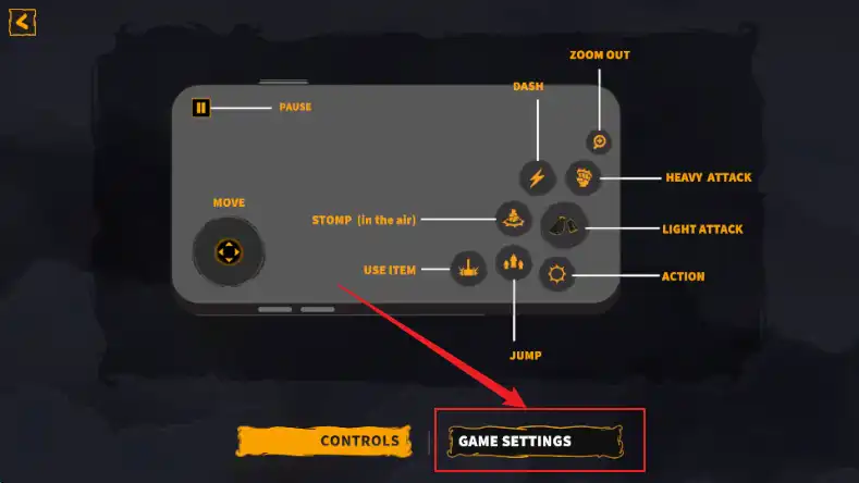 点击game settings 点击game settings