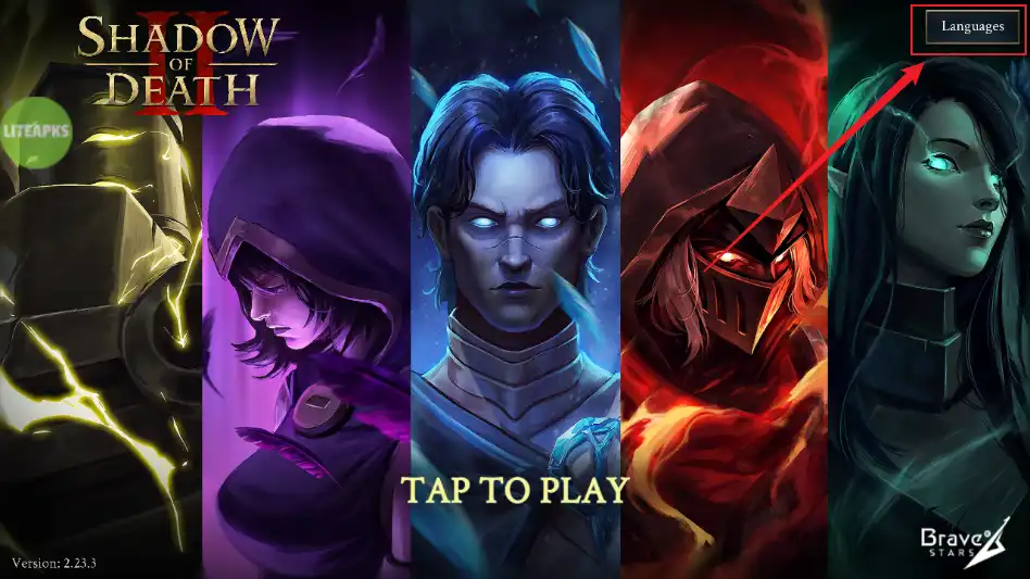 点击language设置