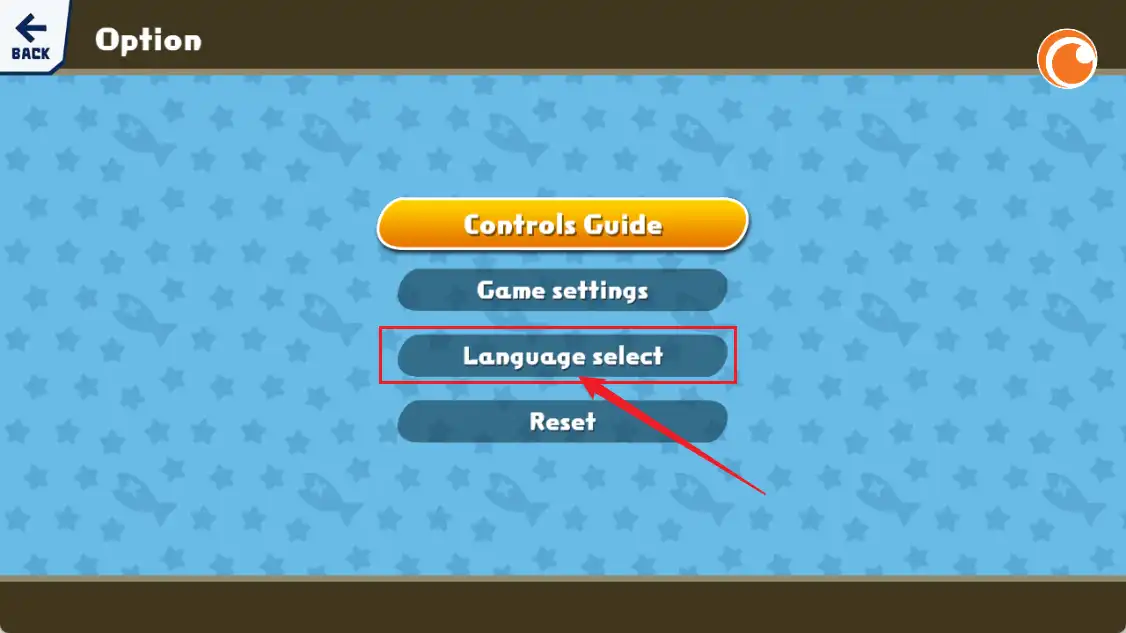 点击language select